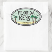 Sticker Ovale Florida Keys (Sac)