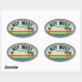 Sticker Ovale Floride (Feuille)