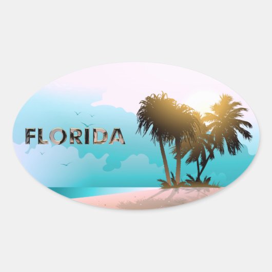 Sticker Ovale Floride (Devant)