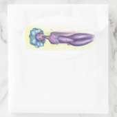 Sticker Ovale flower (Sac)