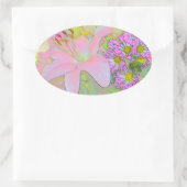 Sticker Ovale Flowers Colourful (Sac)