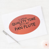 Sticker ovale Flute de qualité (Enveloppe)