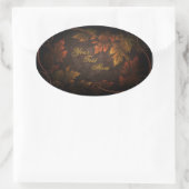 Sticker Ovale Folithe d'automne (Sac)