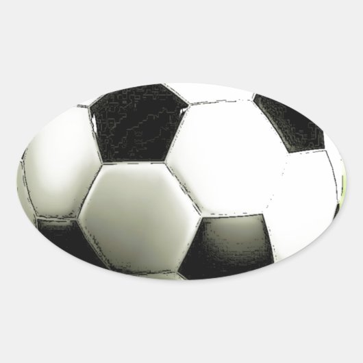 Sticker Ovale Football (Devant)