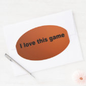 Sticker Ovale football américain (Enveloppe)