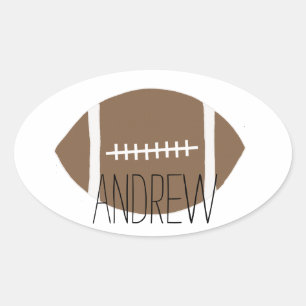 Sticker Ovale Football classique simple