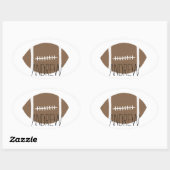 Sticker Ovale Football classique simple (Feuille)