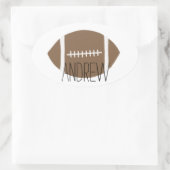 Sticker Ovale Football classique simple (Sac)