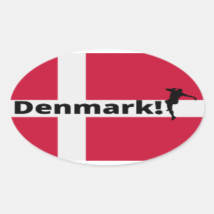 Sticker Ovale Football danois
