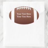 Sticker Ovale Football Thème Anniversaire Fête Favoriser Label (Sac)