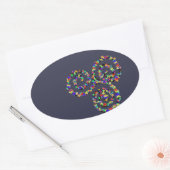 Sticker Ovale Force de Triskelion celtique (Enveloppe)