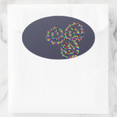 Sticker Ovale Force de Triskelion celtique (Sac)