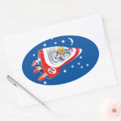 Sticker Ovale Force spatiale Trump (Enveloppe)