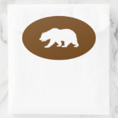 Sticker Ovale Forme d'ours (Sac)