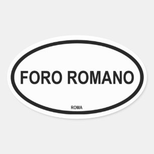 STICKER OVALE FORO ROMANO