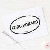 STICKER OVALE FORO ROMANO (Enveloppe)