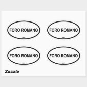 STICKER OVALE FORO ROMANO (Feuille)