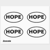 Sticker Ovale FOUR Hope, Arkansas (Feuille)