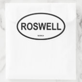 Sticker Ovale FOUR Roswell, Géorgie (Sac)