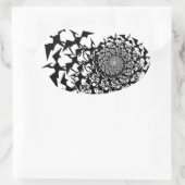 Sticker Ovale Fractyl Pterodactyl (Sac)