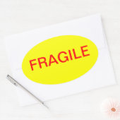 Sticker ovale fragile (Enveloppe)