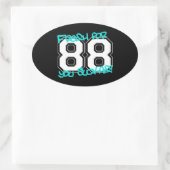 Sticker Ovale Frais pour '88 (Sac)