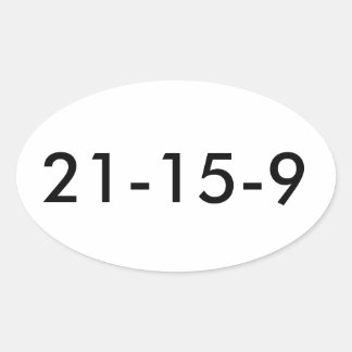 Sticker Ovale Fran WOD 21 15 9