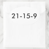 Sticker Ovale Fran WOD 21 15 9 (Sac)