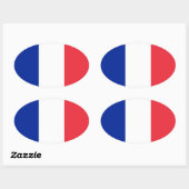 Sticker Ovale France (Feuille)