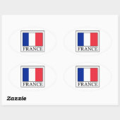 Sticker Ovale France (Feuille)
