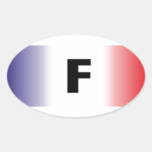 Sticker Ovale France - France Kleber