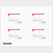 Sticker Ovale France Laser RC Classic (Feuille)