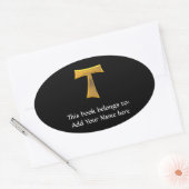 Sticker Ovale Franciscan Tau (Enveloppe)