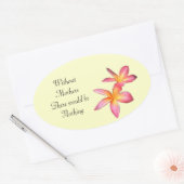 Sticker Ovale Frangipani (Enveloppe)