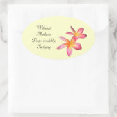 Sticker Ovale Frangipani (Sac)