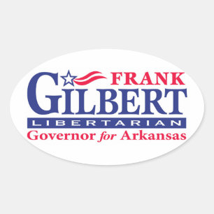 Sticker Ovale Frank Gilbert - Oval