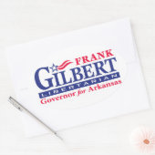 Sticker Ovale Frank Gilbert - Oval (Enveloppe)