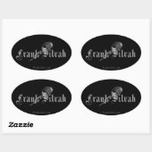 Sticker Ovale Frank Silvah Edition (autocollant) (Feuille)