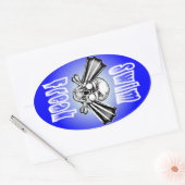 Sticker ovale Freak Swim (Enveloppe)