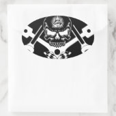 Sticker Ovale Freemason-Widows-Sons-Masonic-Hotrod-Logo-20160407 (Sac)