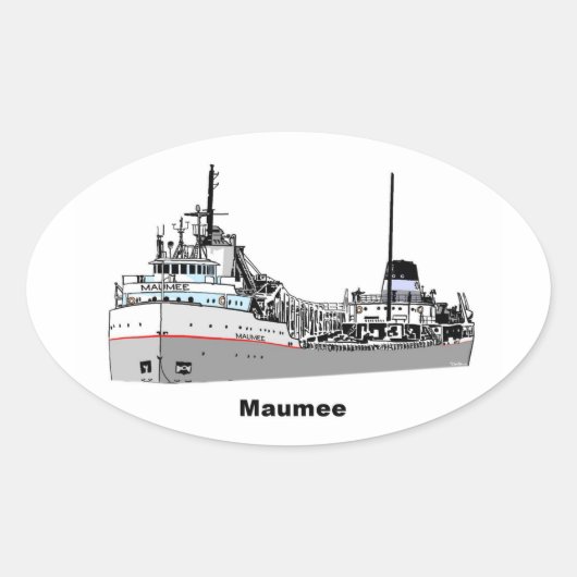 Sticker Ovale Freighter Maumee (Devant)