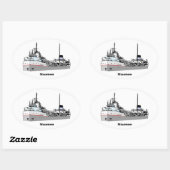 Sticker Ovale Freighter Maumee (Feuille)
