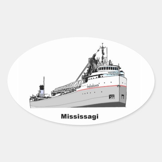 Sticker Ovale Freighter Mississagi (Devant)