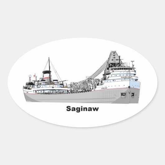 Sticker Ovale Freighter Saginaw (Devant)