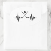 Sticker Ovale Fréquence du flotteur (Sac)