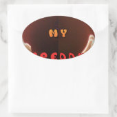 Sticker Ovale Fresh My Freddy Art Print (Sac)