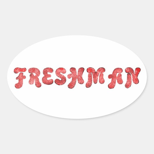 Sticker Ovale Freshman (Devant)