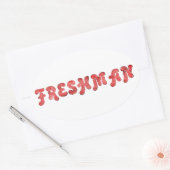 Sticker Ovale Freshman (Enveloppe)