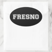 Sticker Ovale Fresno Californie (Sac)