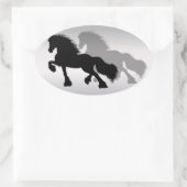 Sticker Ovale Fries Paard (Sac)
